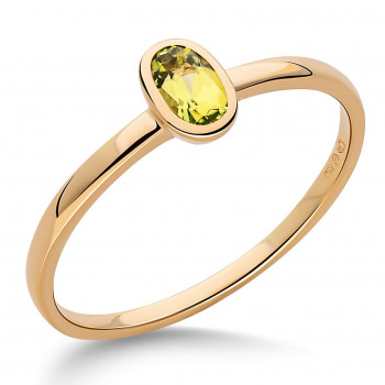 Orphelia® Dames Geelgoud 18K Ring (sieraad) - Goudkleurig RD-3926/PRD