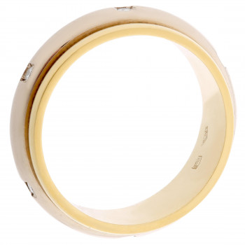 Orphelia® Dames Geelgoud 18K Ring (sieraad) - Goudkleurig TRD-DA15/B/DE