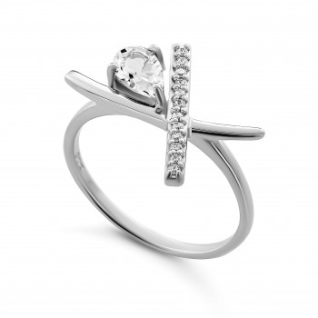 Orphelia® 'Charlotte' Dames Zilver 925 925 Ring (sieraad) - Zilverkleurig ZR-7580/W