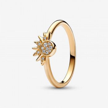 Pandora® 'Celestial' Dames Verguld Metaal Ring (sieraad) - Goudkleurig 162674C01