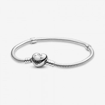 Pandora® 'Moments heart' Dames Zilver 925 925 Armband (sieraad) - Zilverkleurig 590719-19