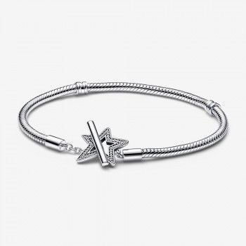 Pandora® 'Asymmetric star' Dames Zilver 925 925 Armband (sieraad) - Zilverkleurig 592357C01-17