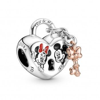 Pandora® 'Disney mickey mouse & minnie mouse' Dames Zilver 925 925 Bedel - Zilver/Rosé 780109C01