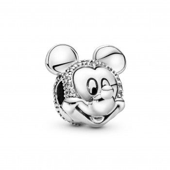 Pandora® 'Disney mickey mouse & minnie mouse' Dames Zilver 925 925 Bedel - Zilverkleurig 797495CZ