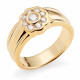 Orphelia® Dames Geelgoud 18K Ring (sieraad) - Goudkleurig AP-3022