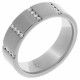 Orphelia® Dames Witgoud 18K Ring (sieraad) - Zilverkleurig RD-B3304/6/DG