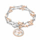 Orphelia® Dames Zilver 925 925 Armband (sieraad) - Zilver/Rosé ZA-7174