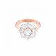 Swarovski® 'Sunshine' Dames Verguld Metaal Ring (sieraad) - Rosékleurig 5459599
