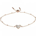 Fossil Jewellery® 'Flutter hearts' Dames RVS Armband (sieraad) - Rosegold JF03647791