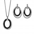 Orphelia® 'Alvia' Dames Zilver 925 925 Set: Ketting-Hanger + Oorbellen - Zilverkleurig SET-7067
