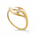 Orphelia® 'Milan' Dames Zilver 925 925 Ring (sieraad) - Goudkleurig ZR-7519/G