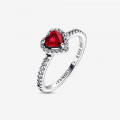 Pandora® 'Elevated heart' Dames Zilver 925 925 Ring (sieraad) - Zilverkleurig 198421C02